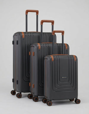 Eminent - Vertica Set of 3 Suitcases (20in-26in-28in) - Raven Grey