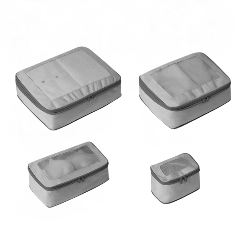 Comfort Travel - Set of 4 Compression packing Cubes - Grey