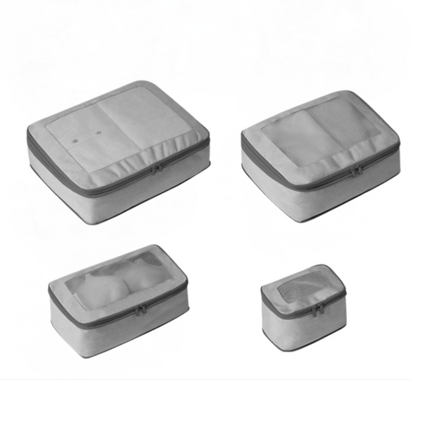 Comfort Travel - CC07 Set of 4 Compression Packing Cubes - Grey