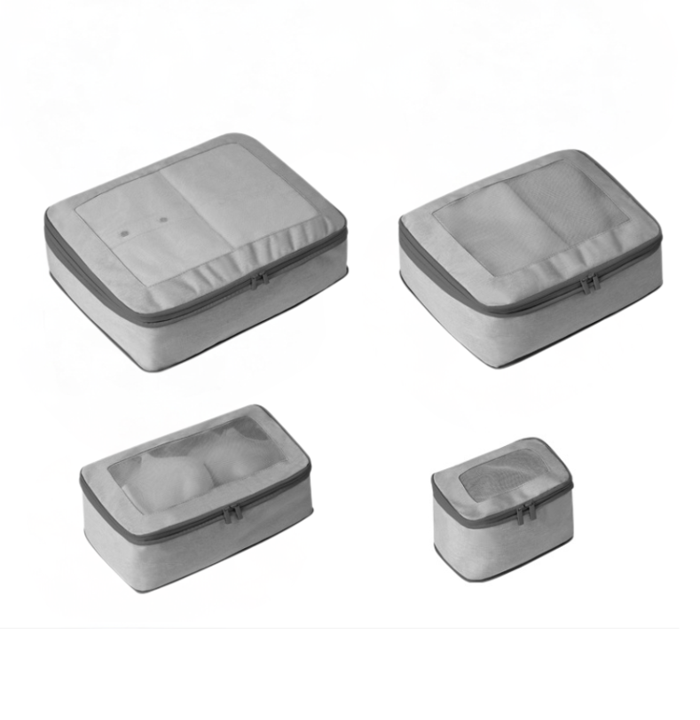Comfort Travel - Set of 4 Compression packing Cubes - Grey-1