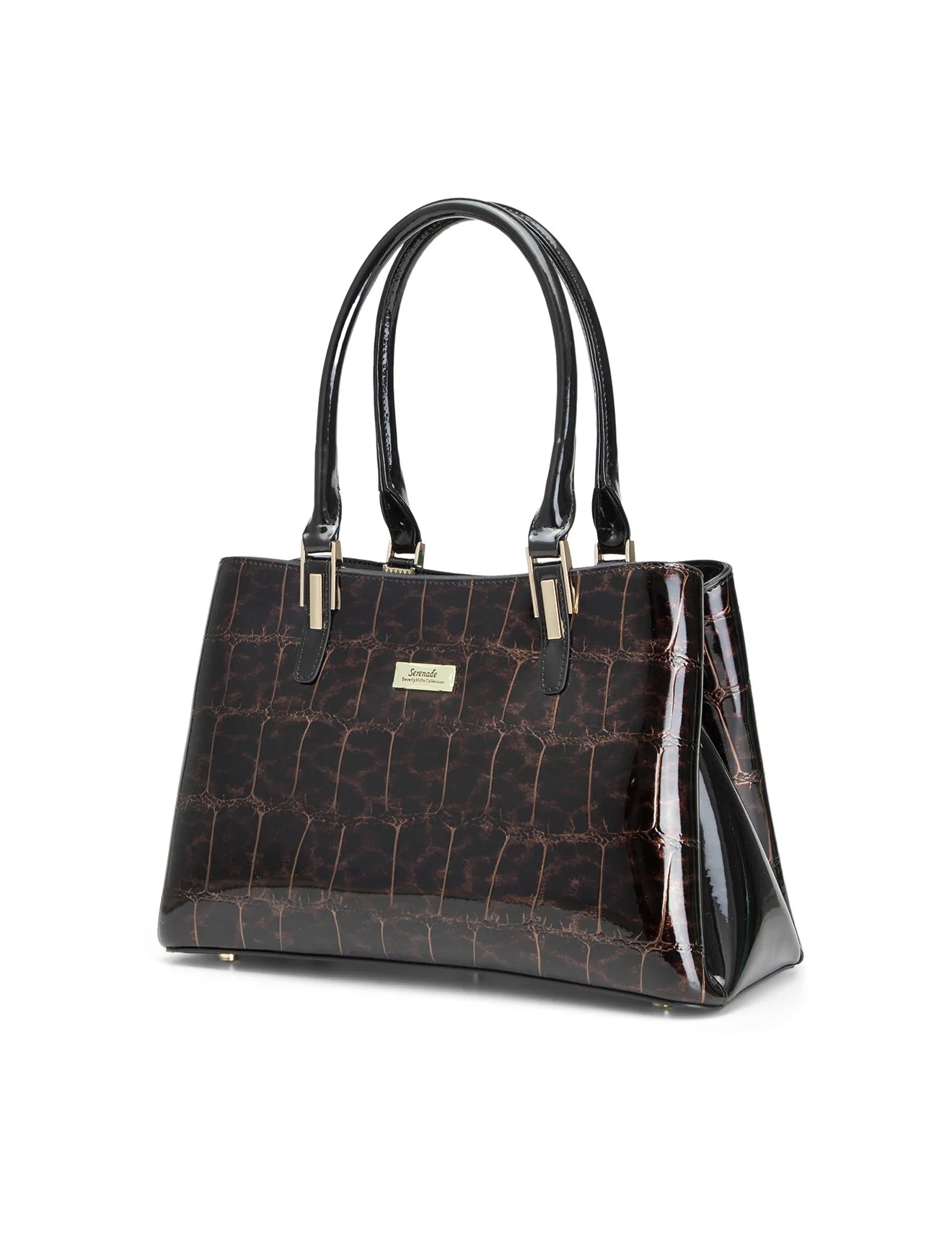 Serenade - H7-0378 Leopard Triple Compartment Leather Bag