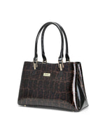 Serenade - H7-0378 Leopard Triple Compartment Leather Bag