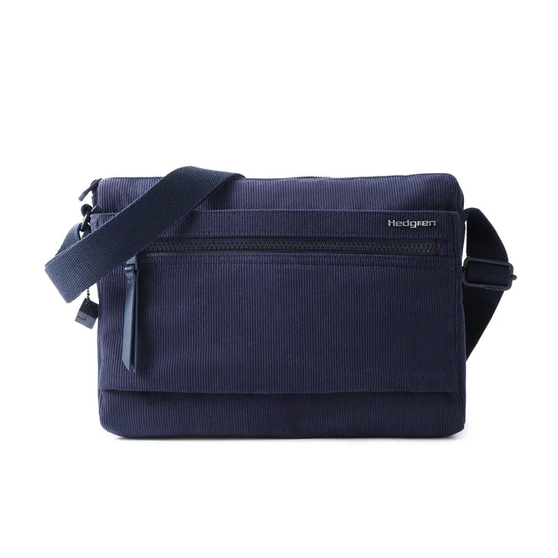 Hedgren - HIC176M EYE M CROSSBODY RFID -CORDUROY - PEACOAT BLUE