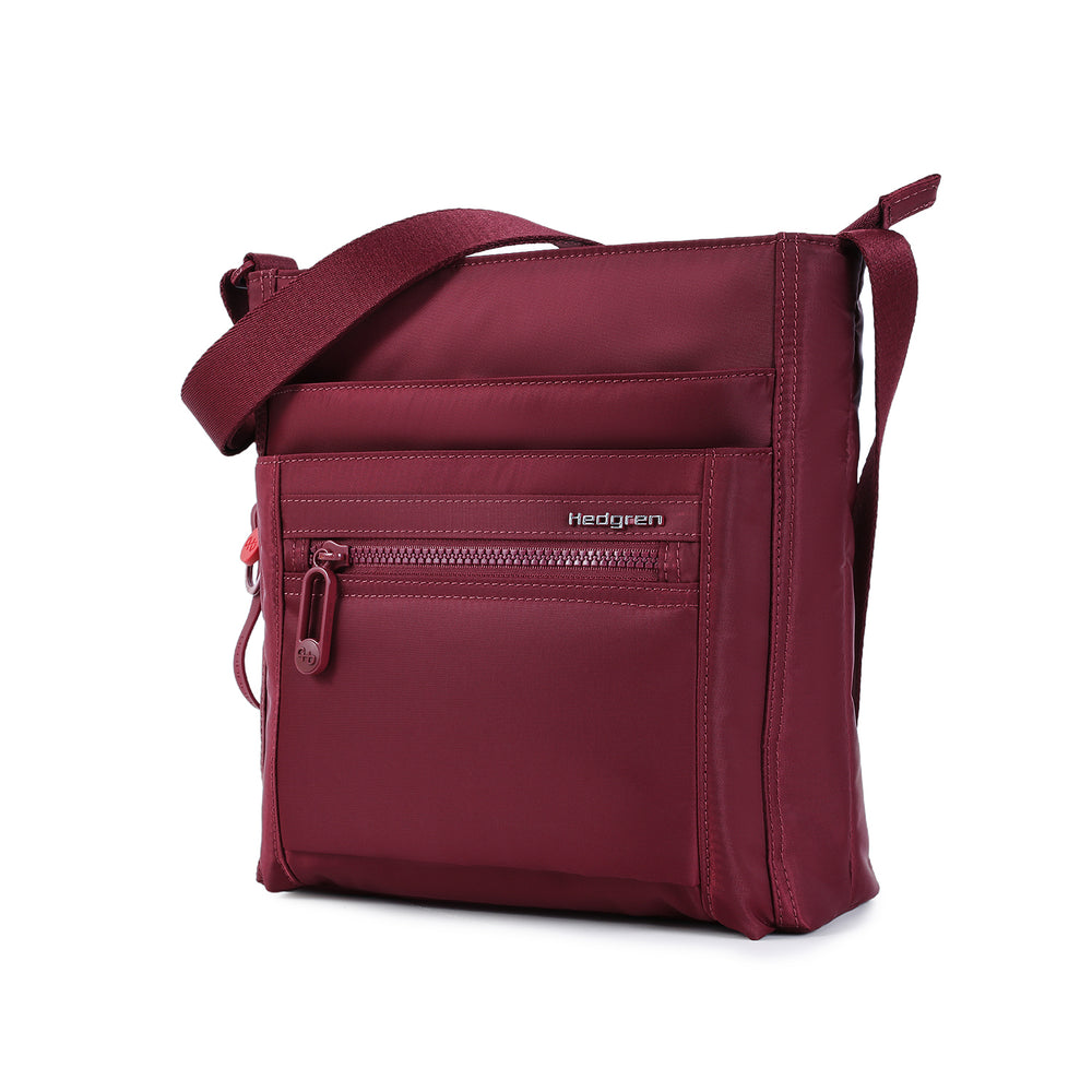 Hedgren - HIC370.918-20 New ORVA RFID Crossbody - Maroon Banner