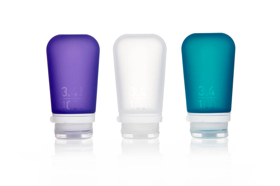 GoToob+ 3 Pack Medium Clear/Purple/Teal