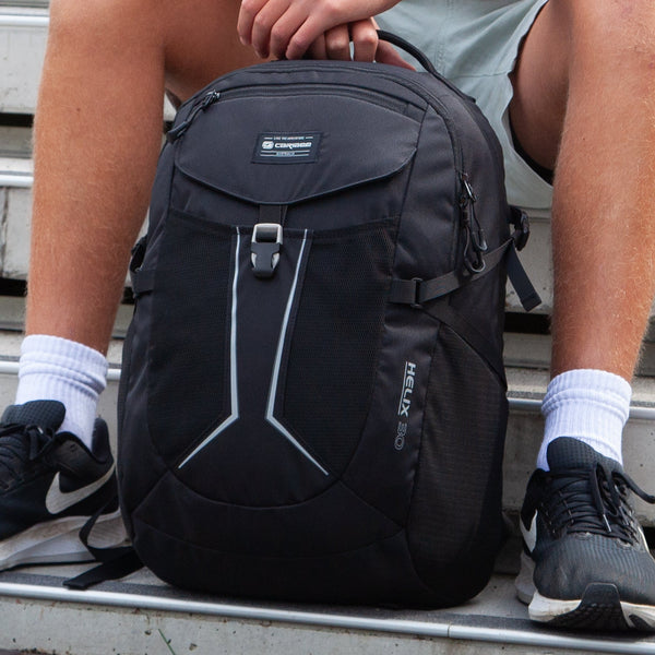 Caribee - Helix 30L 15.4in Laptop Backpack - Black — official Caribee product photo
