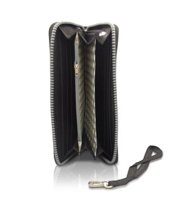 Cienna - KP19008 Large Zip Wallet with Phone Pouch - Black - 0