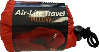 Black Wolf - Air-Lite Travel inflatable neck pillow - RED-3