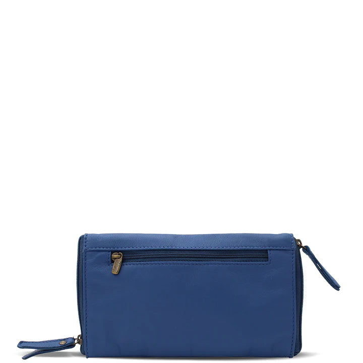 Oran - RH-1444 Leather Spectacle Case- Blue