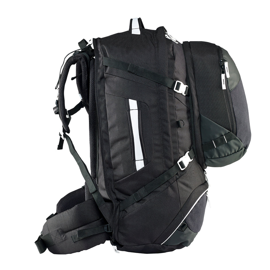 Caribee - 6826 75Lt Journey Tracel Pack W Detachable Day Pack - Black