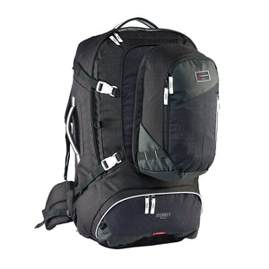 Caribee - 6824 65Lt Journey Tracel Pack W Detachable Day Pack - Black