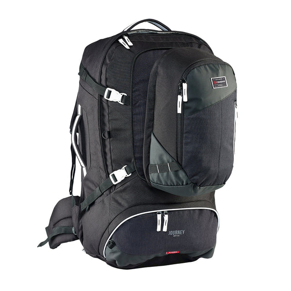 Caribee - 6824 65Lt Journey Tracel Pack W Detachable Day Pack - Black