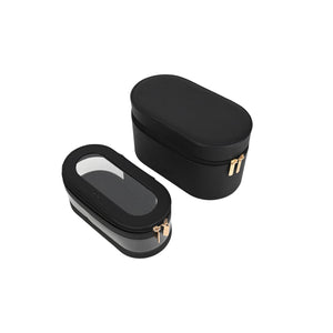 Kate Hill - KA112 Beauty Cases 2 Piece Set - Black