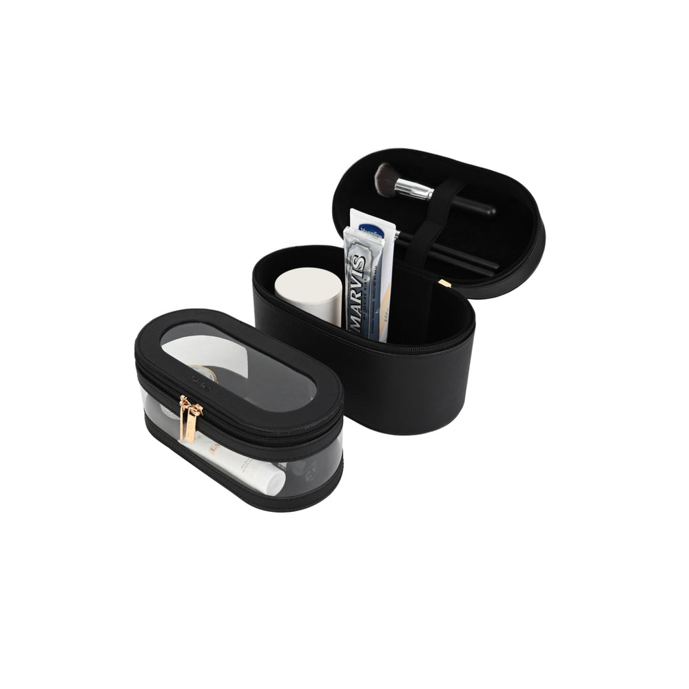 Kate Hill - KA112 Beauty Cases 2 Piece Set - Black