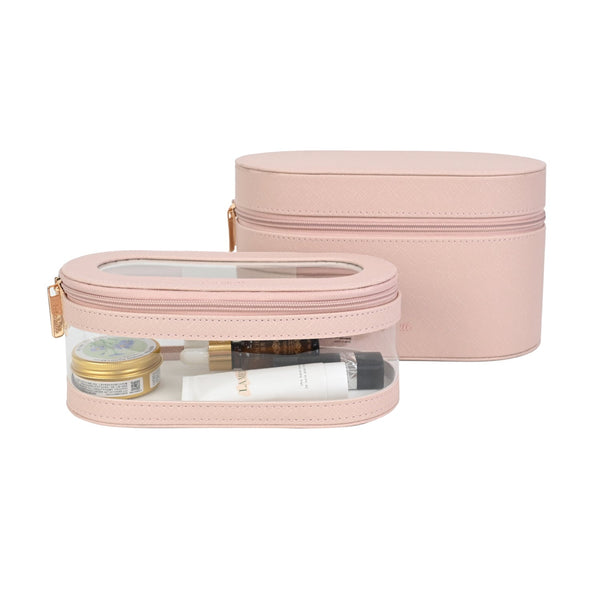 Kate Hill - KA112 Beauty Cases 2 Piece Set - Blush