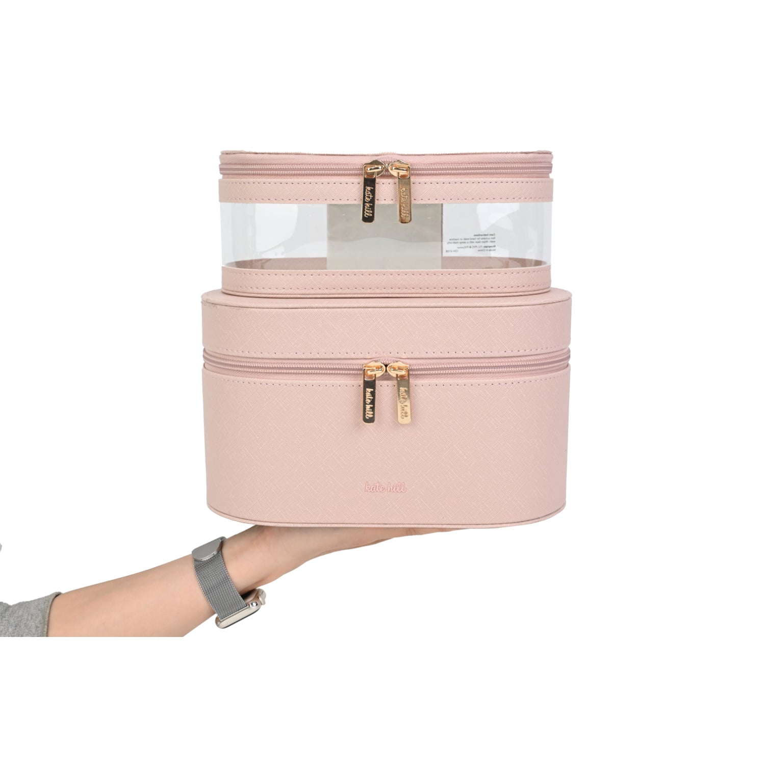 Kate Hill - KA112-F Travel Beauty Case - Blush