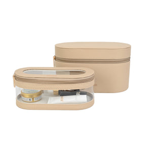 Kate Hill - KA112 Beauty Cases 2 Piece Set - Neutral