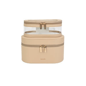Kate Hill - KA112 Beauty Cases 2 Piece Set - Neutral