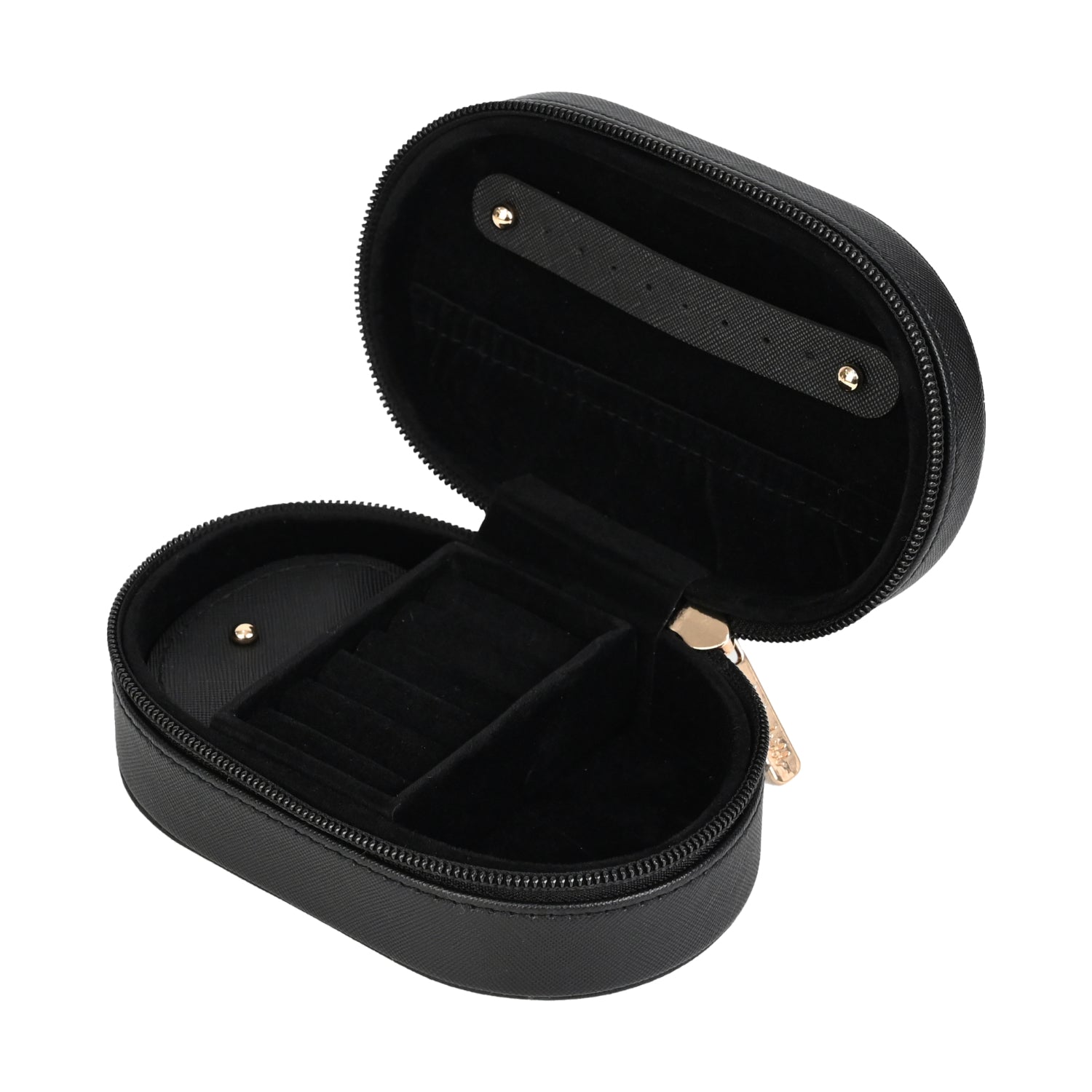 Kate Hill - KA114-A Travel Jewellery Case - Black