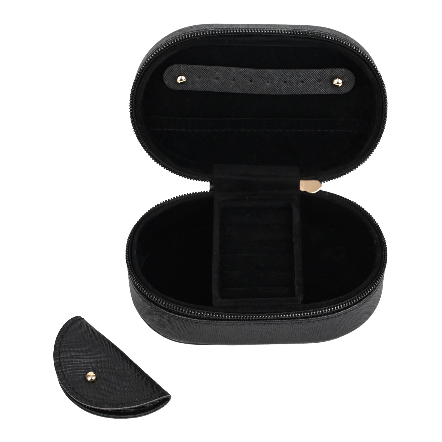 Kate Hill - KA114-A Travel Jewellery Case - Black