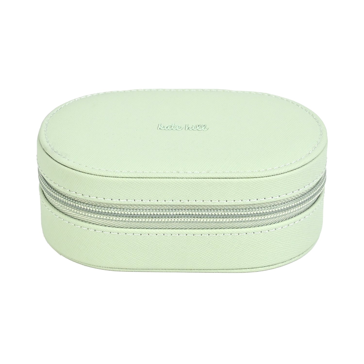 Kate Hill - KA114-C Travel Jewellery Case - Pistachio