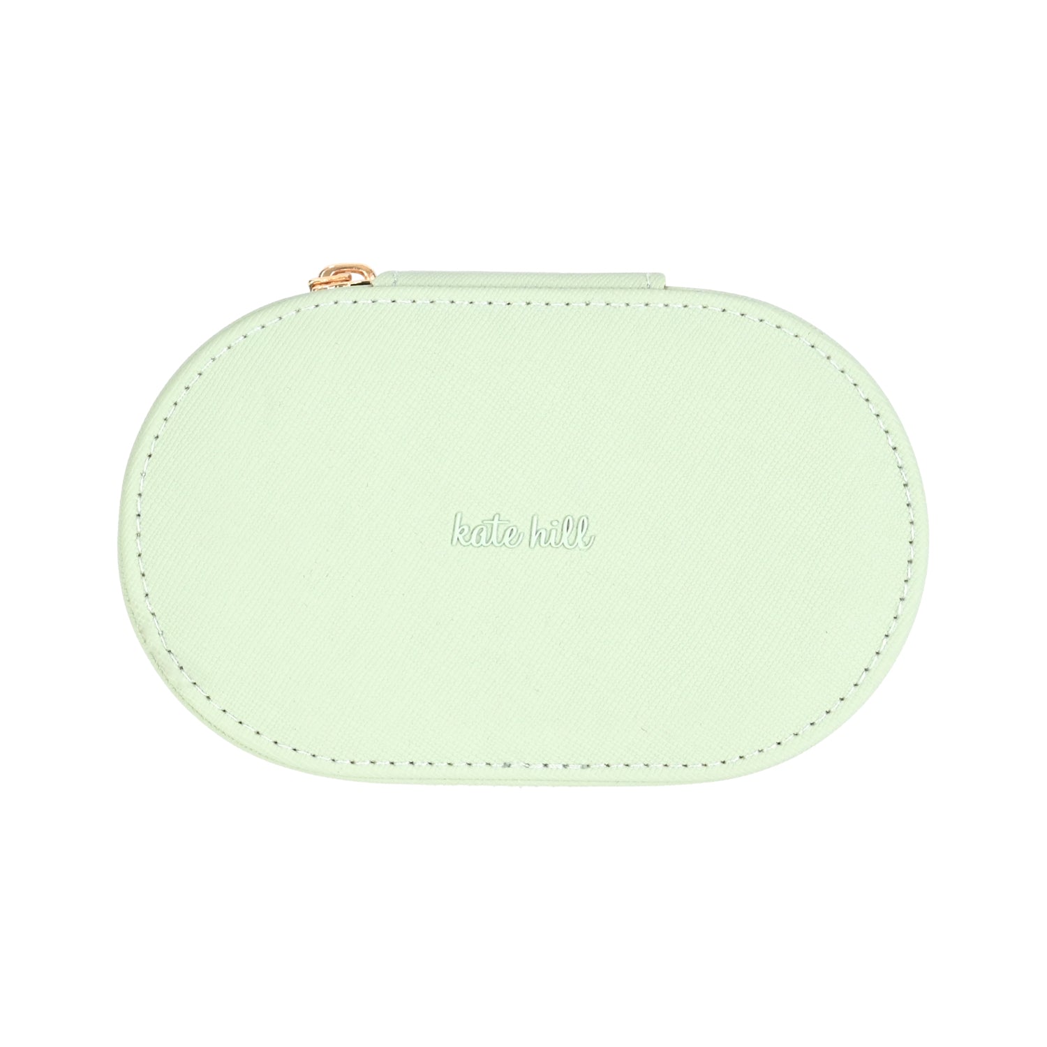 Kate Hill - KA114-C Travel Jewellery Case - Pistachio