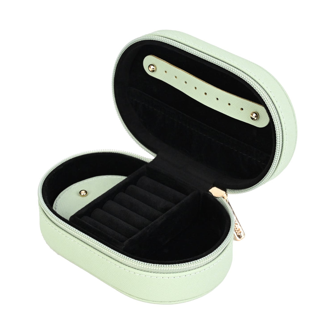 Kate Hil - KA114 Travel Jewellery Case - Pistachio