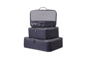 Kate Hill - KA116 3 Piece Packing Cube Set - Black