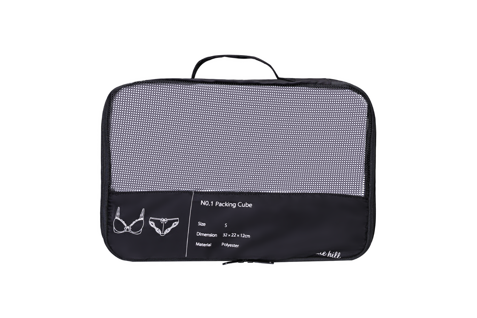 Kate Hill - KA116 3pc Packing Cubes - Black