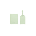 Kate Hill - KA120 Passport Holder and Luggage Tag Gift Set - Pistachio