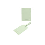 Kate Hill - KA120 Passport Holder and Luggage Tag Gift Set - Pistachio