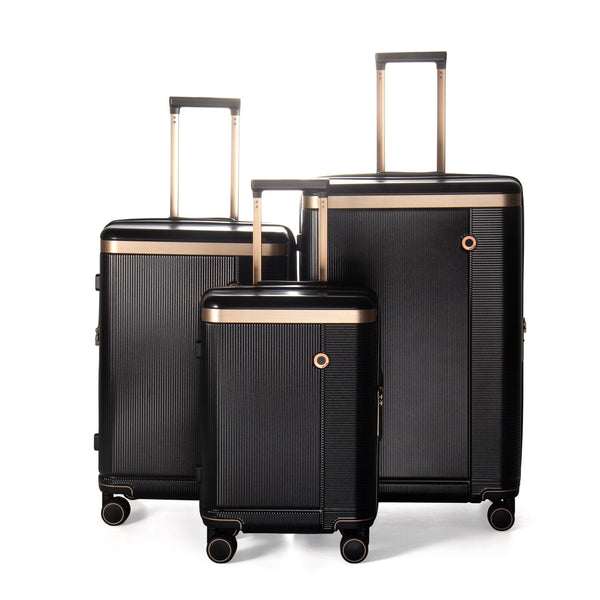 Kate Hill Phoenix 3 Piece Luggage Package - Black