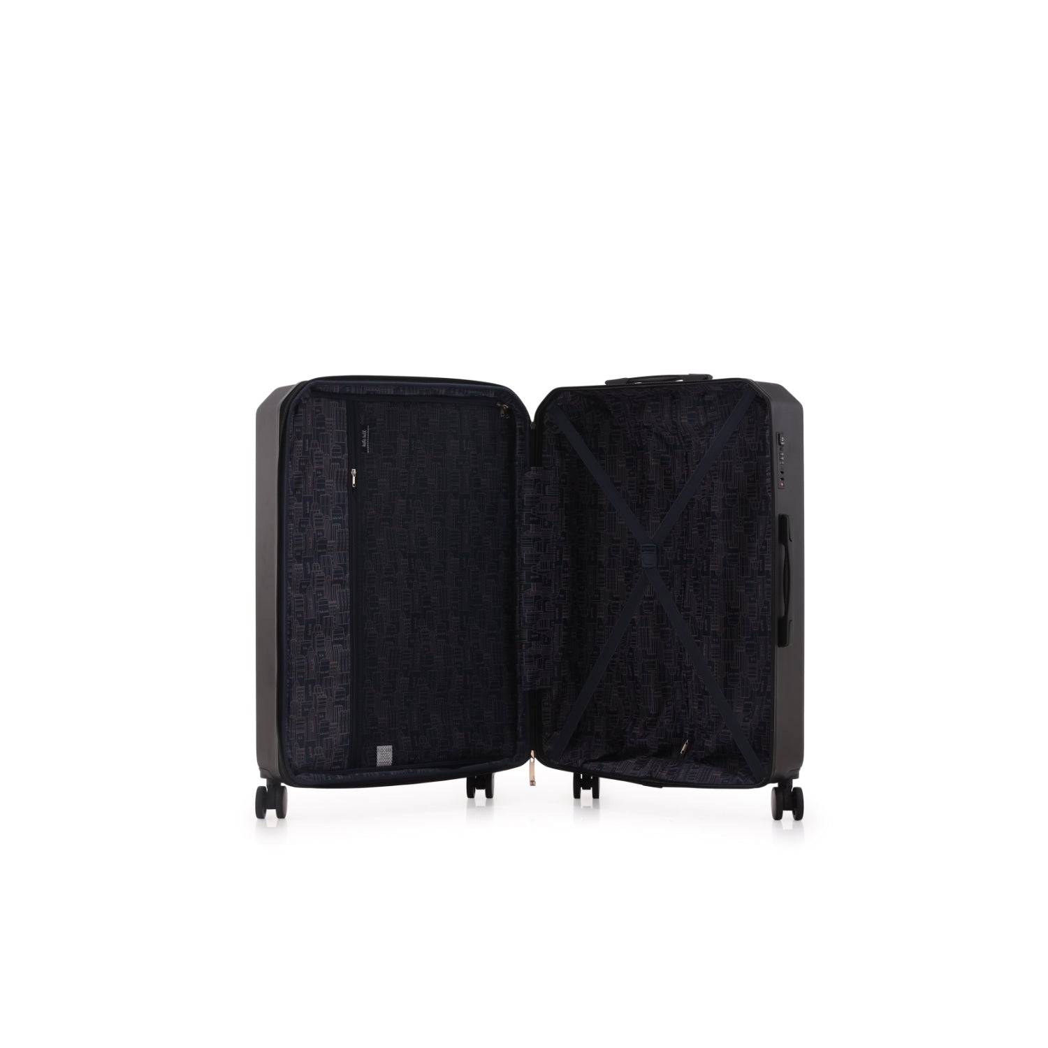 Kate Hill - KH-2301 Large Manhattan Suitcase - Black-4