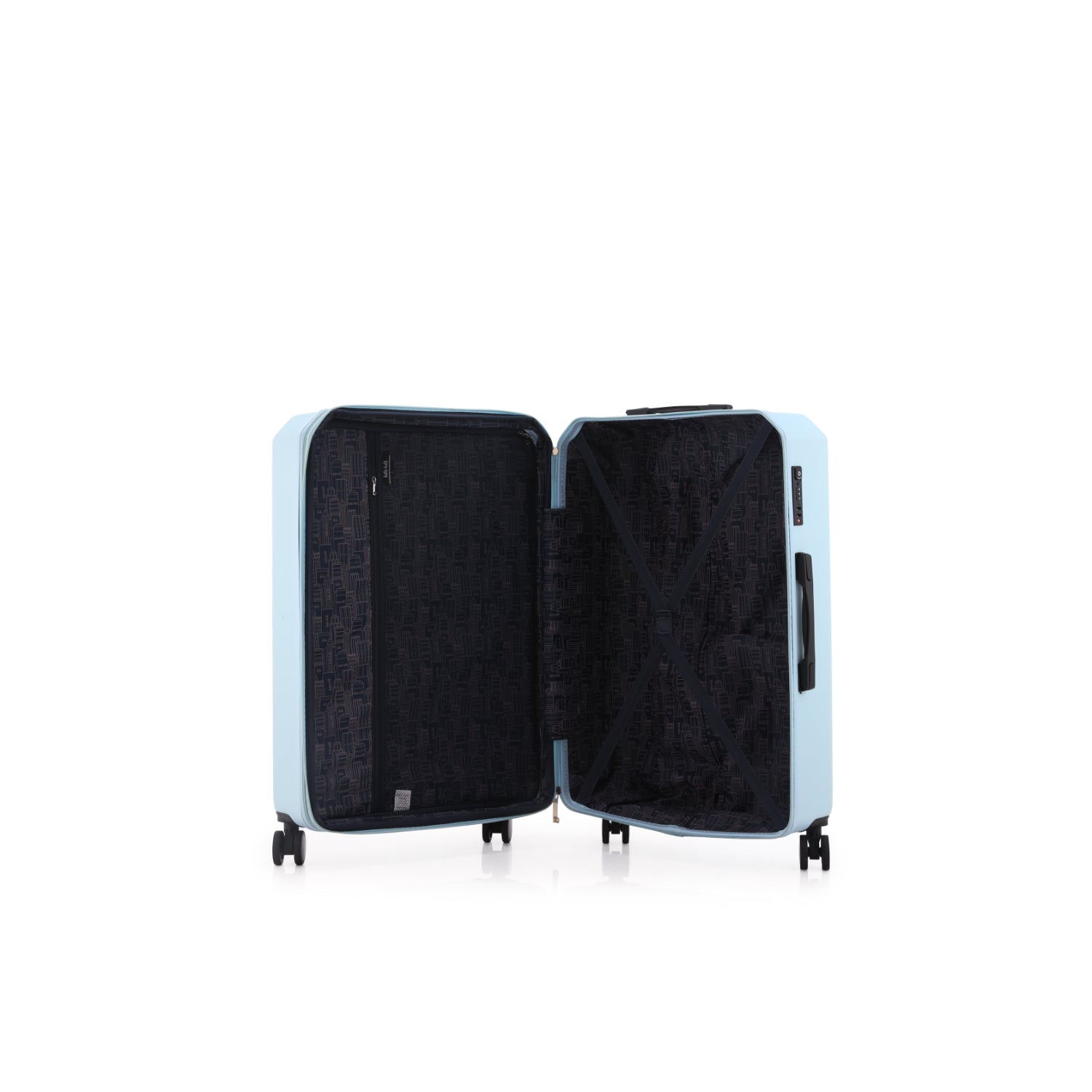 Kate Hill - KH-2301 Large Manhattan Suitcase - Sky-6