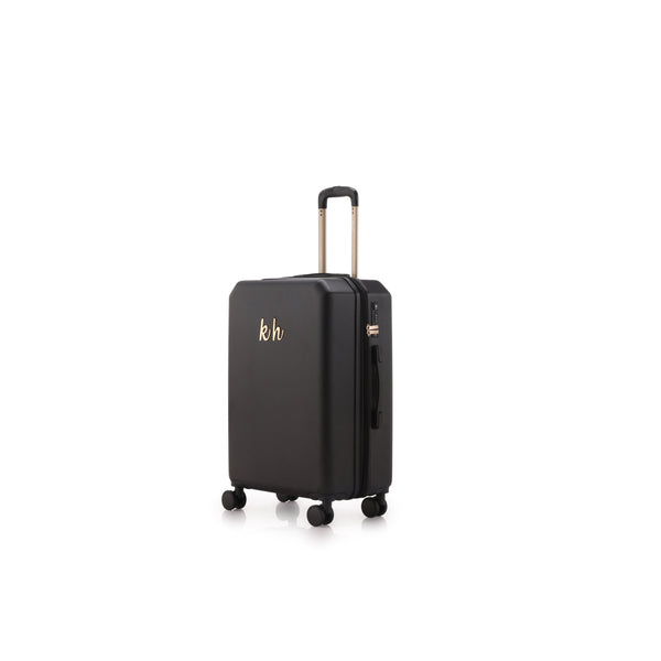 Kate Hill - KH-2301 Medium Manhattan Suitcase - Black