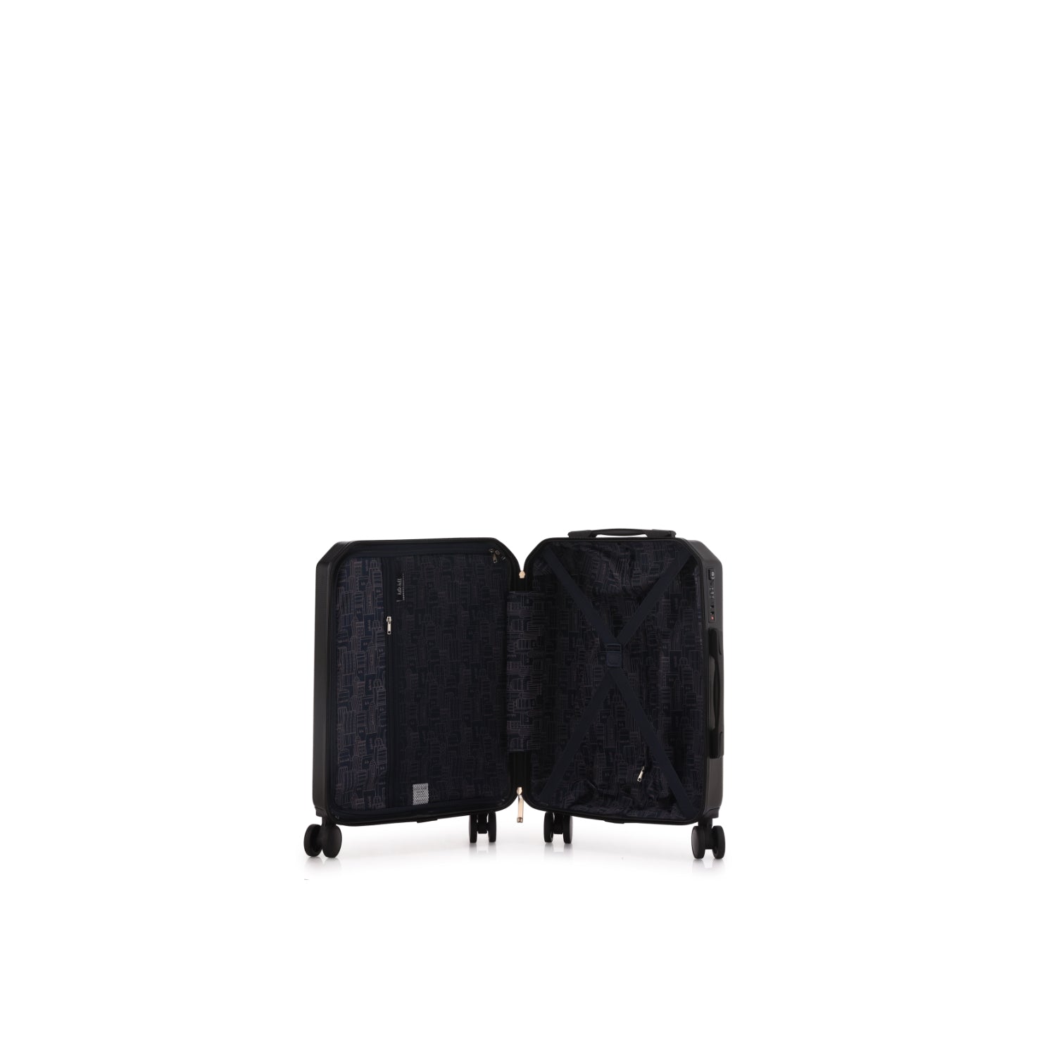 Kate Hill - KH-2301 Small Manhattan Suitcase - Black-3