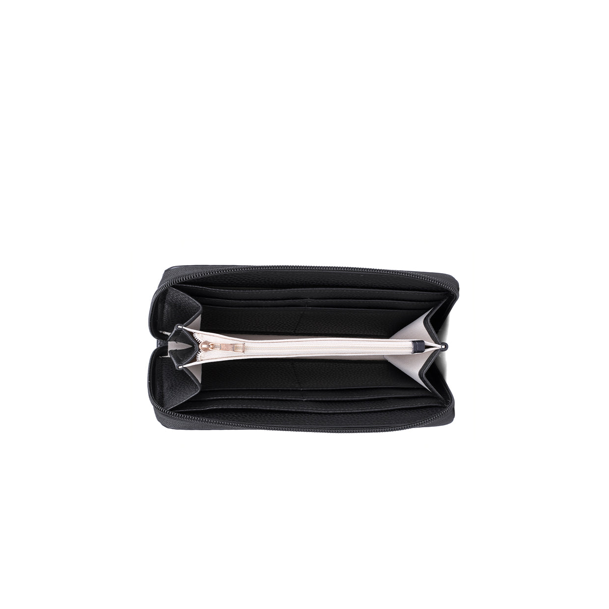 Kate Hill - KH2450 Wanda Zippered Wallet - Black