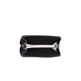 Kate Hill - KH2450 Wanda Zippered Wallet - Black - 0