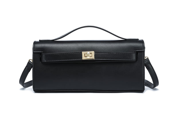 Kate Hill - KH2603 Cleo Top Handle E/W Fashion Bag - Black