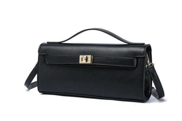 Kate Hill - KH2603 Cleo Top Handle E/W Fashion Bag - Black