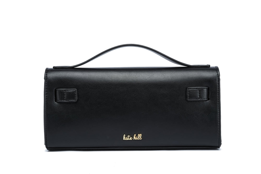 Kate Hill - KH2603 Cleo Top Handle E/W Fashion Bag - Black