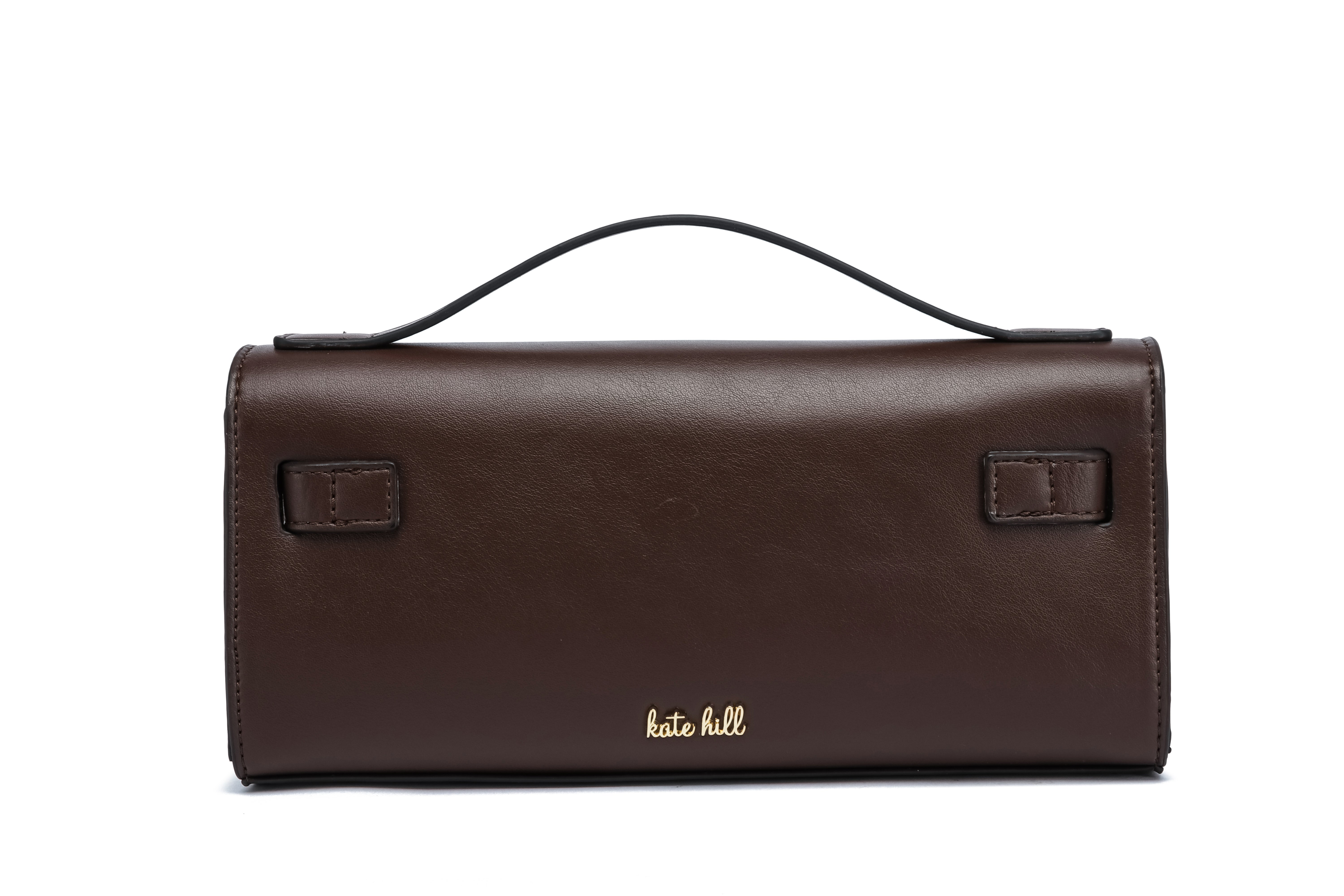 Kate Hill - KH2603 Cleo Top Handle E/W fashion bag - Chocolate