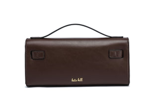 Kate Hill - KH2603 Cleo Top Handle E/W Fashion Bag - Chocolate