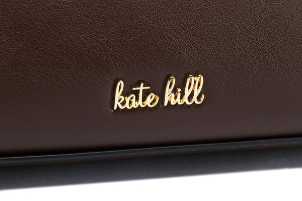 Kate Hill - KH2603 Cleo Top Handle E/W Fashion Bag - Chocolate