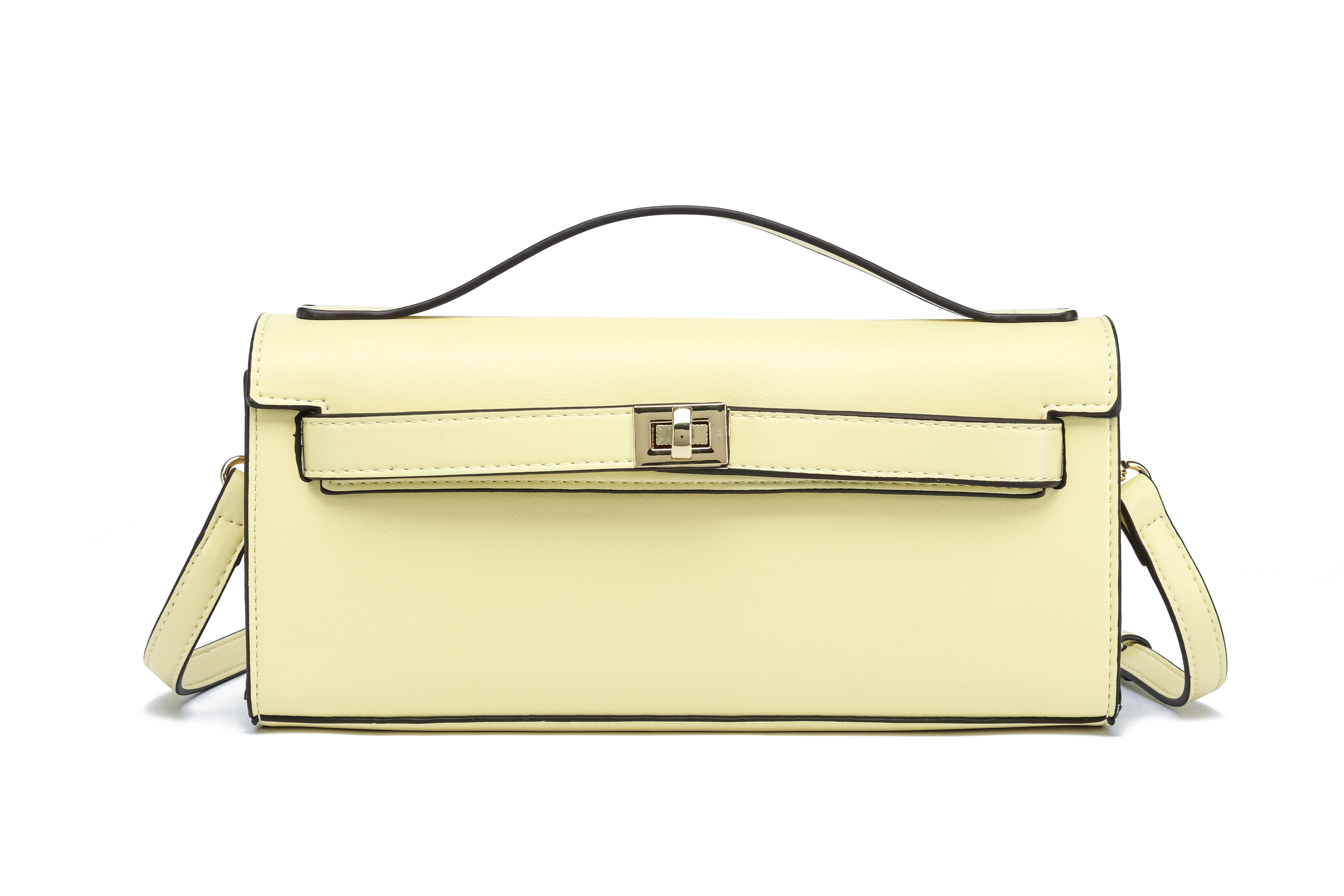 Kate Hill - KH2603 Cleo Top Handle E/W fashion bag - Butter