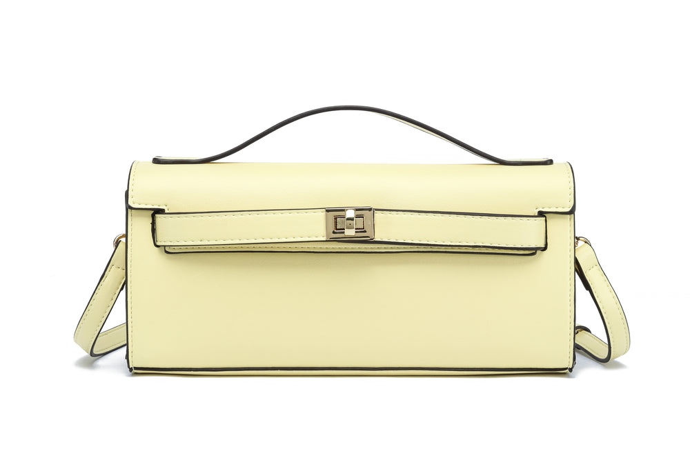 Kate Hill - KH2603 Cleo Top Handle E/W Fashion Bag - Butter