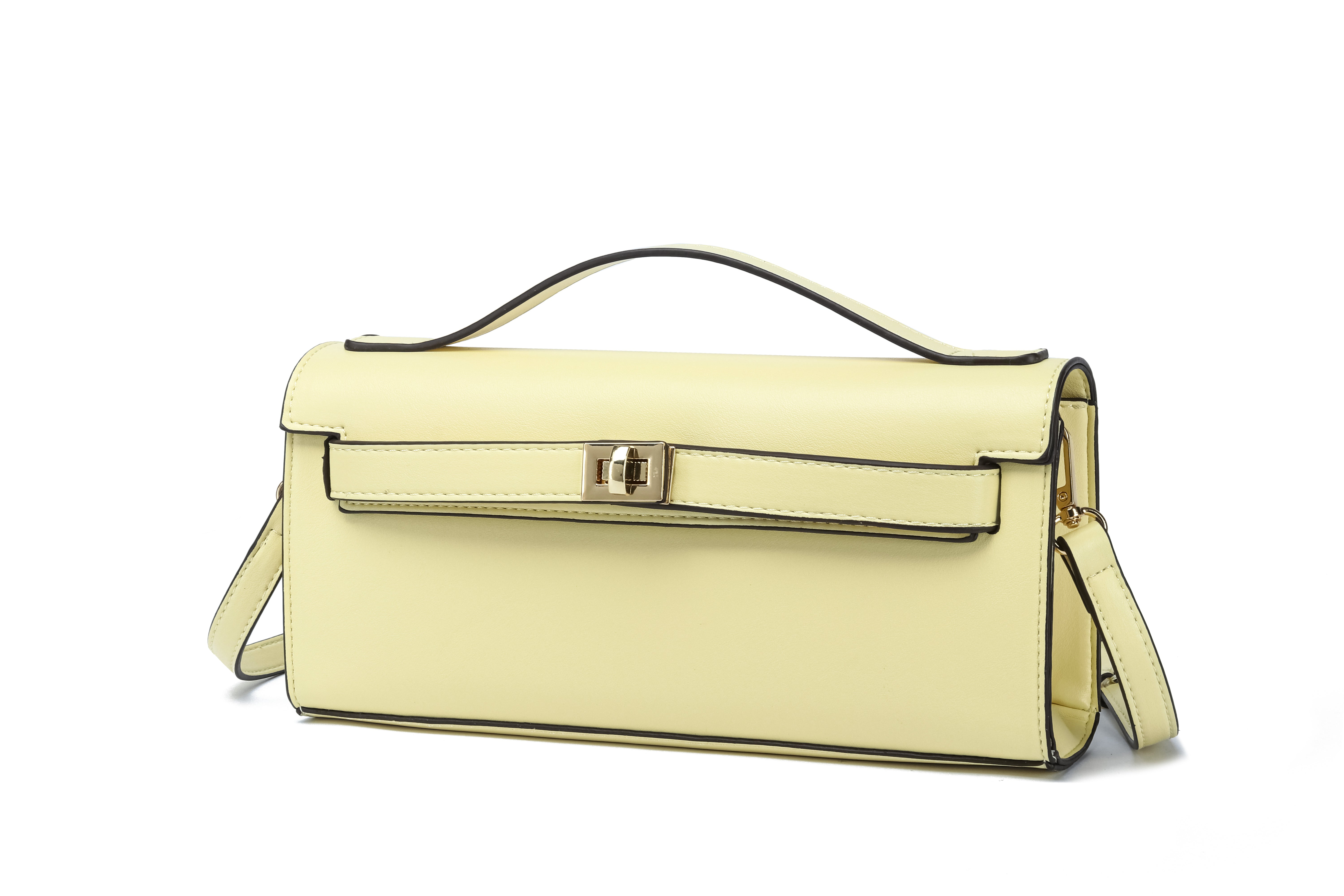 Kate Hill - KH2603 Cleo Top Handle E/W fashion bag - Butter