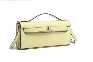 Kate Hill - KH2603 Cleo Top Handle E/W Fashion Bag - Butter