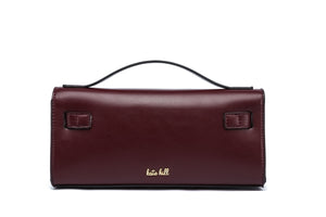 Kate Hill - KH2603 Cleo Top Handle E/W Fashion Bag - Plum
