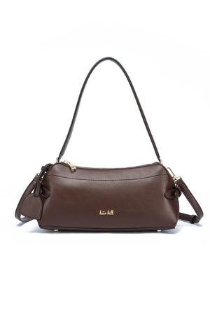 Kate Hill - KH2619 Capri E/W Shoulder Bag - Chocolate